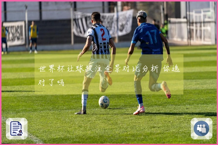 世界杯让球投注全景对比分析 你选对了吗